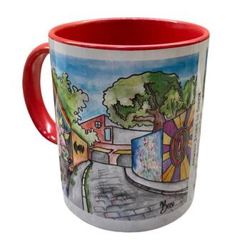 imagem Caneca Beco do Batman Vermelho