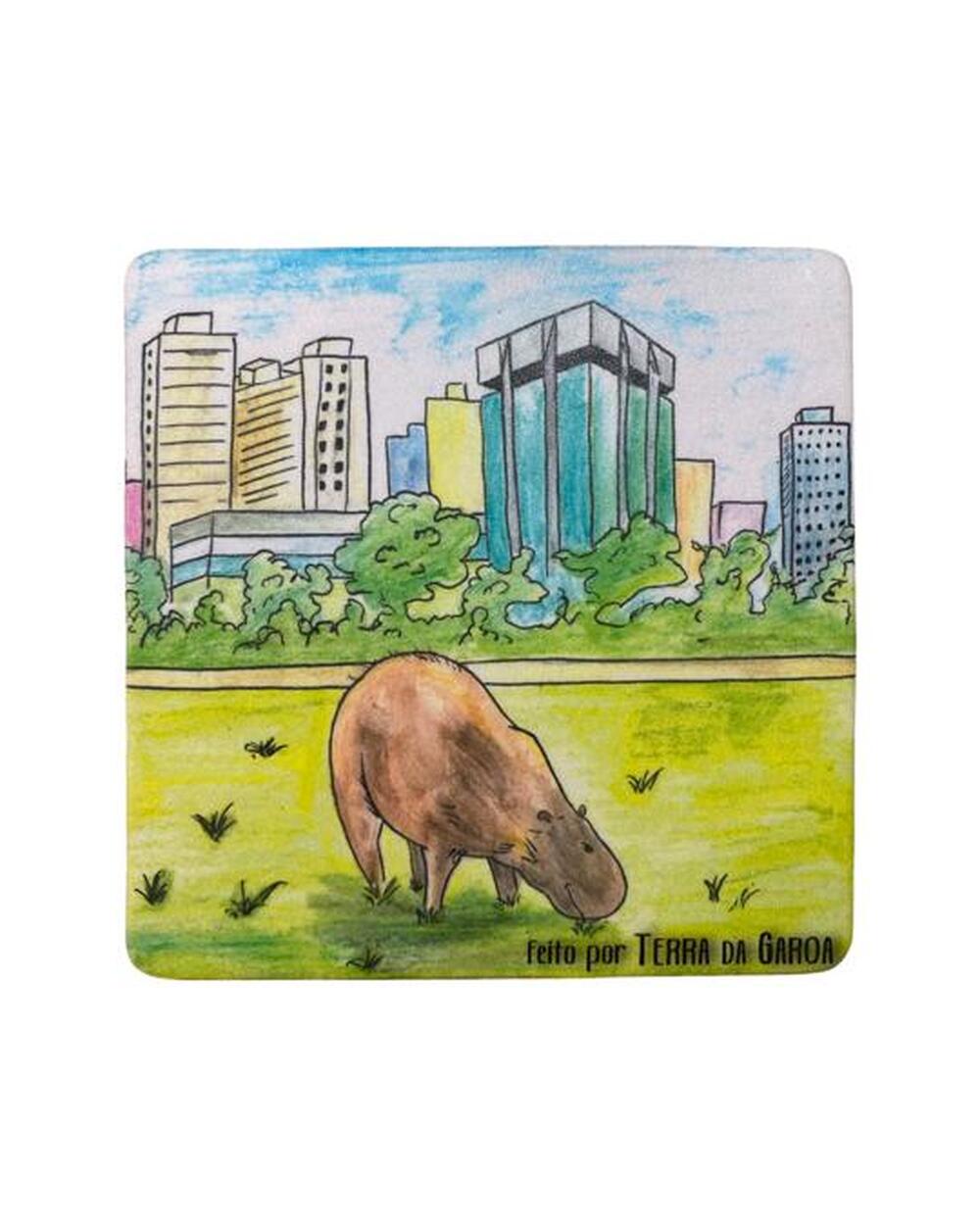imagem Porta-Copo Capivara