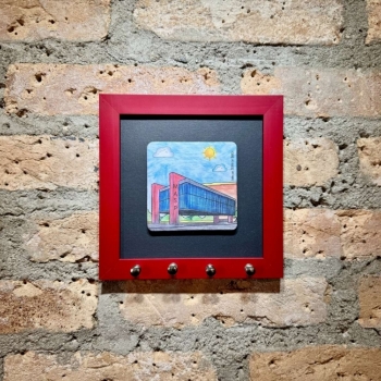 imagem Quadro Porta-Chaves MASP - Vermelho