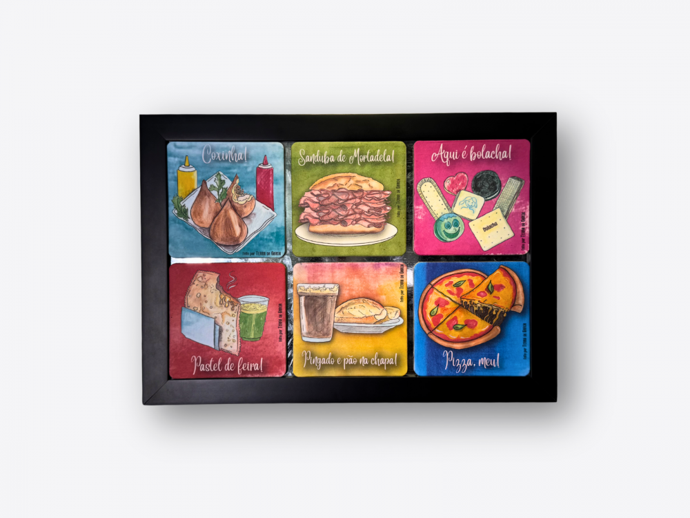 imagem Quadro ímã Comidinhas