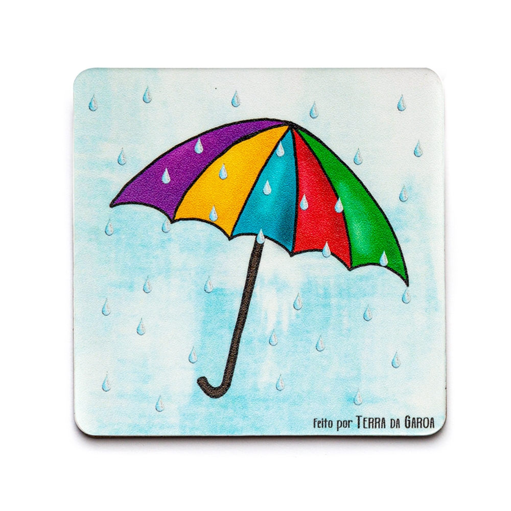 imagem Porta-Copo Guarda-Chuva Azul